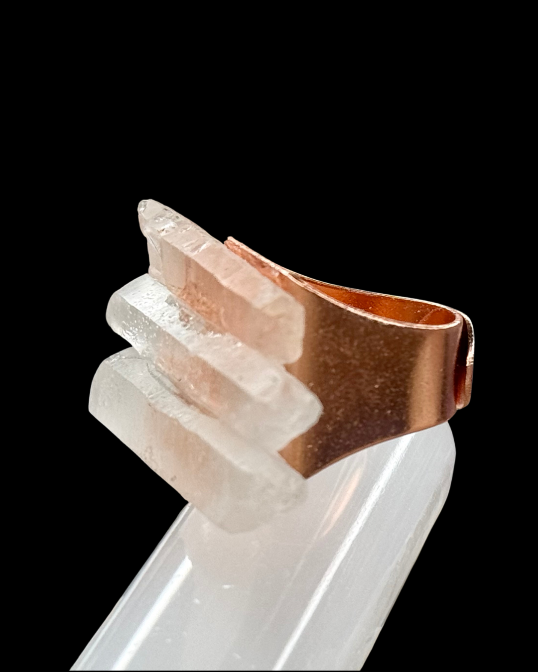 Quartz Copper Ring