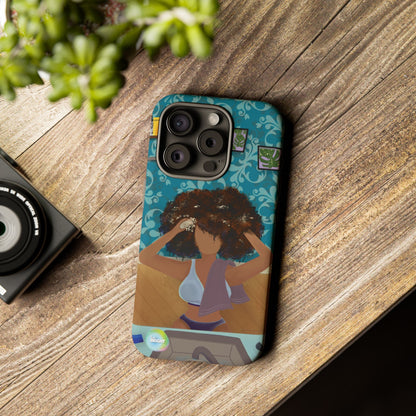Me Time Tough Cases: Artistic Phone Case for Self-Care and Empowerment
