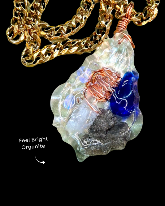 Feel Bright Orgonite Statement Pendant