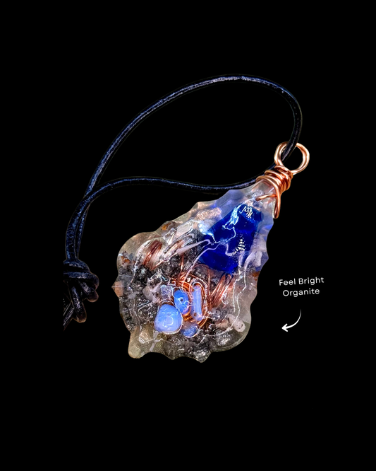 Feel Bright Orgonite Statement Pendant