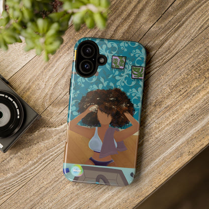 Me Time Tough Cases: Artistic Phone Case for Self-Care and Empowerment