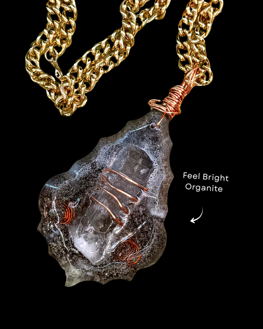 Feel Bright Orgonite Statement Pendant
