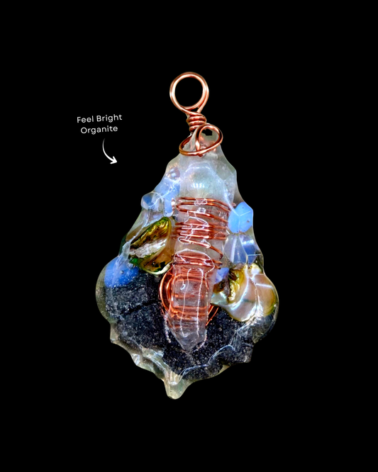 Feel Bright Orgonite Statement Pendant