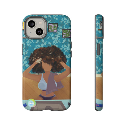 Me Time Tough Cases: Artistic Phone Case for Self-Care and Empowerment