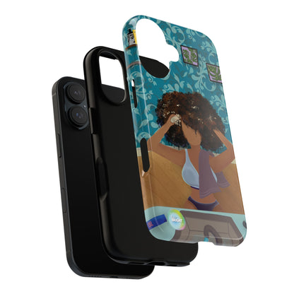 Me Time Tough Cases: Artistic Phone Case for Self-Care and Empowerment