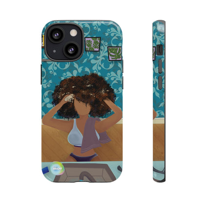 Me Time Tough Cases: Artistic Phone Case for Self-Care and Empowerment