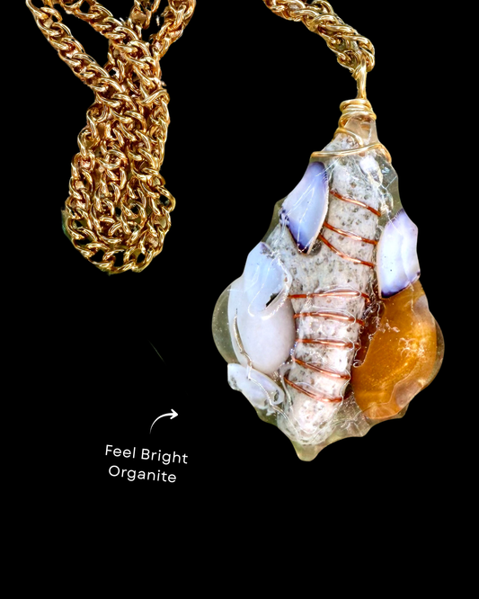 Feel Bright Orgonite Statement Pendant