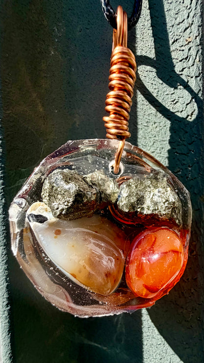Mini Orgonite Statement Pendant