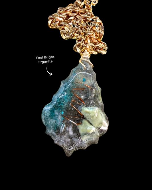 Feel Bright Orgonite Statement Pendant