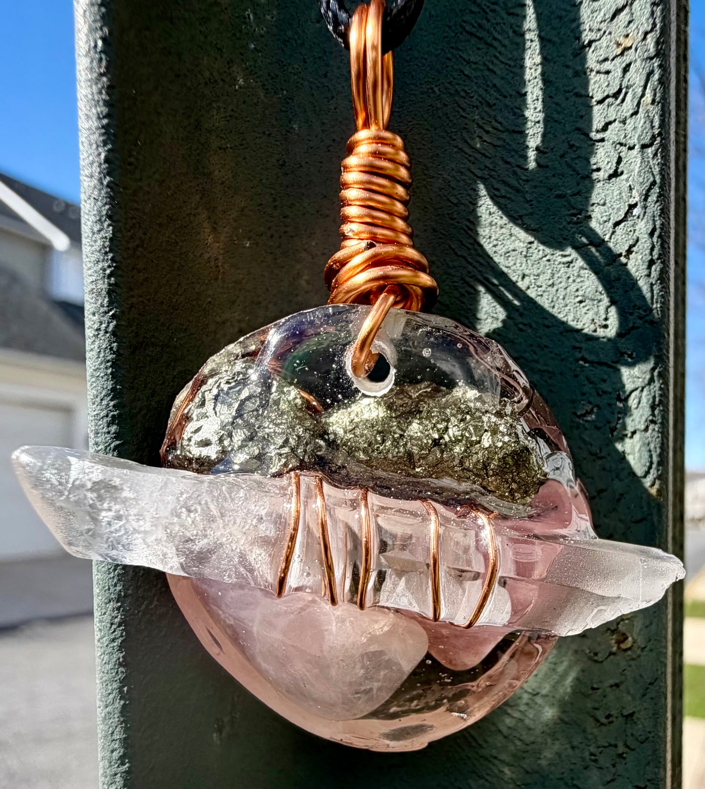 Mini Orgonite Statement Pendant