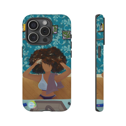 Me Time Tough Cases: Artistic Phone Case for Self-Care and Empowerment
