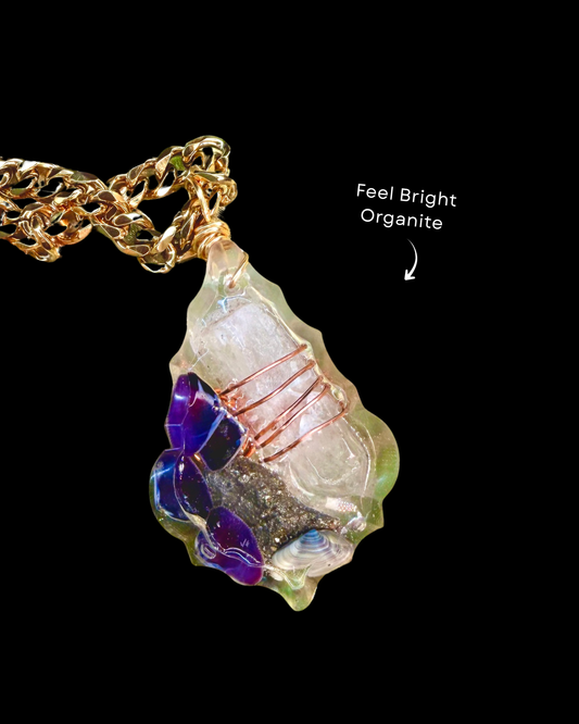 Feel Bright Orgonite Statement Pendant