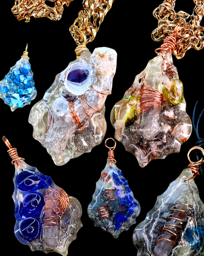 Feel Bright Orgonite Pendant – Custom Order