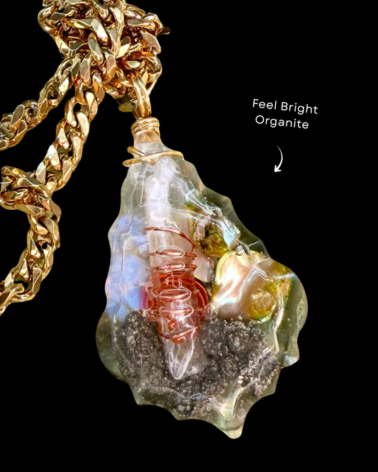 Feel Bright Orgonite Statement Pendant
