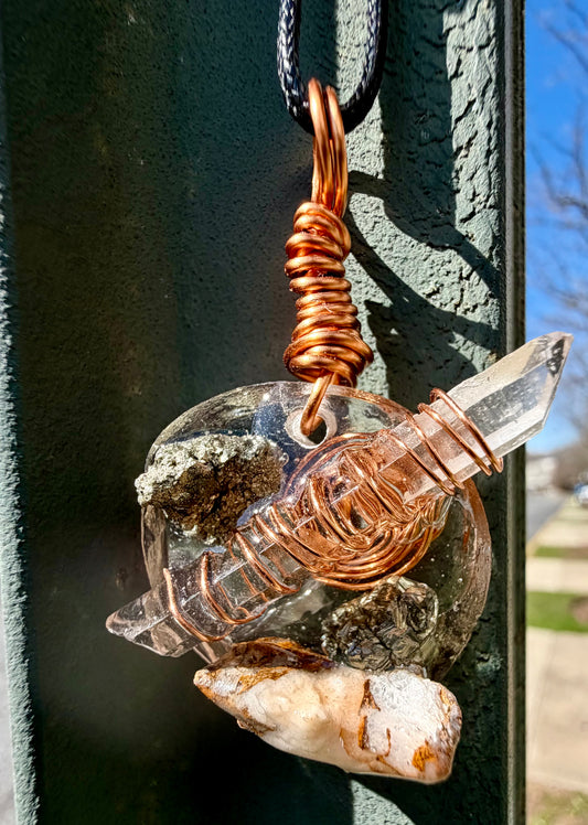 Mini Orgonite Statement Pendant