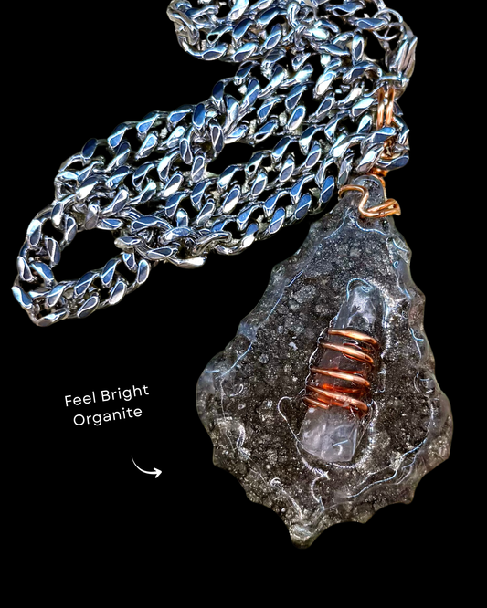 Feel Bright Orgonite Statement Pendant