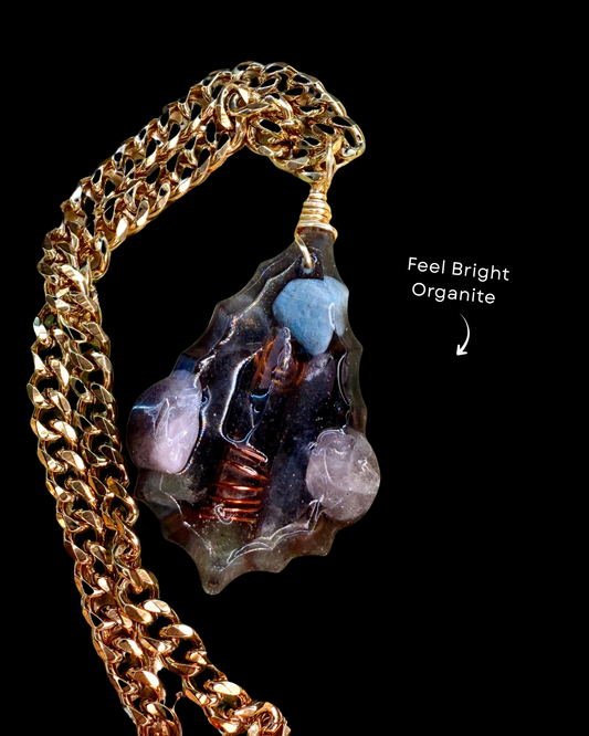 Feel Bright Orgonite Statement Pendant