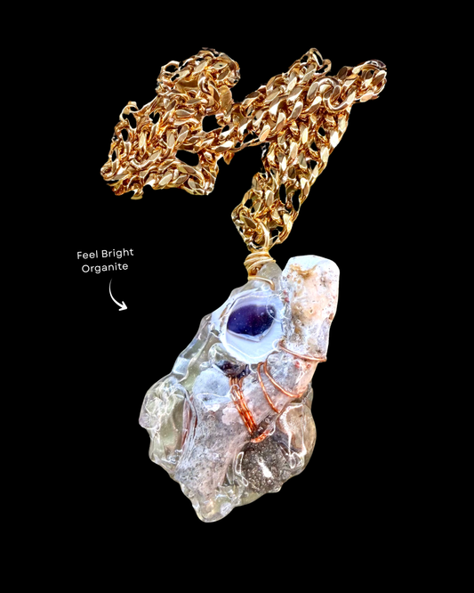 Feel Bright Orgonite Statement Pendant