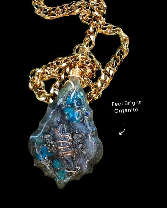 Feel Bright Orgonite Statement Pendant