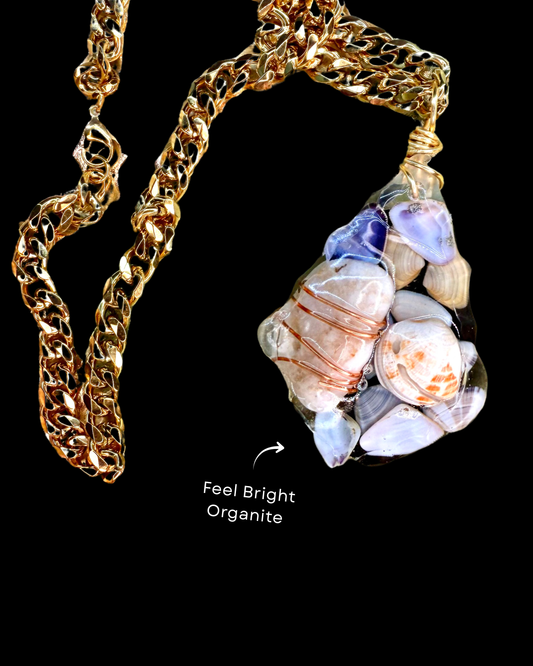 Feel Bright Orgonite Statement Pendant