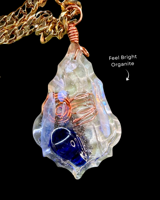 Feel Bright Orgonite Statement Pendant