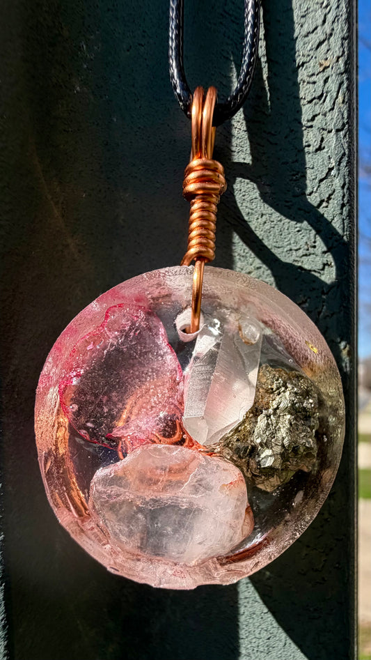 Mini Orgonite Statement Pendant