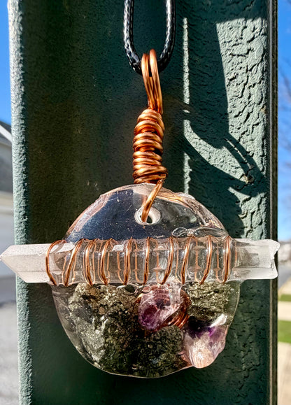 Mini Orgonite Statement Pendant
