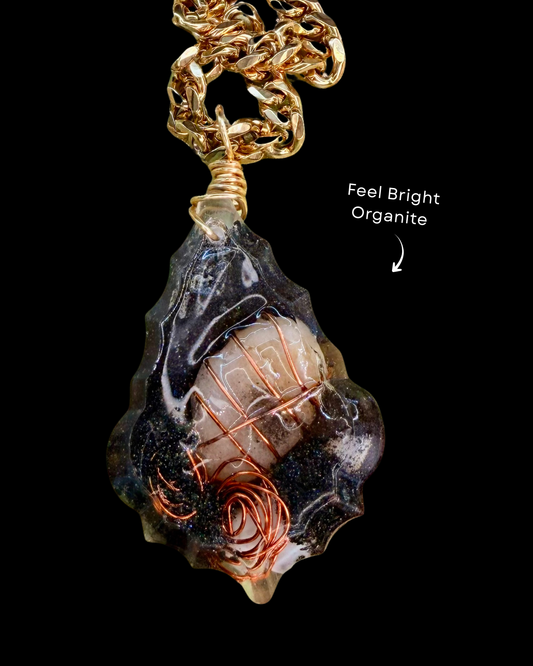 Feel Bright Orgonite Statement Pendant