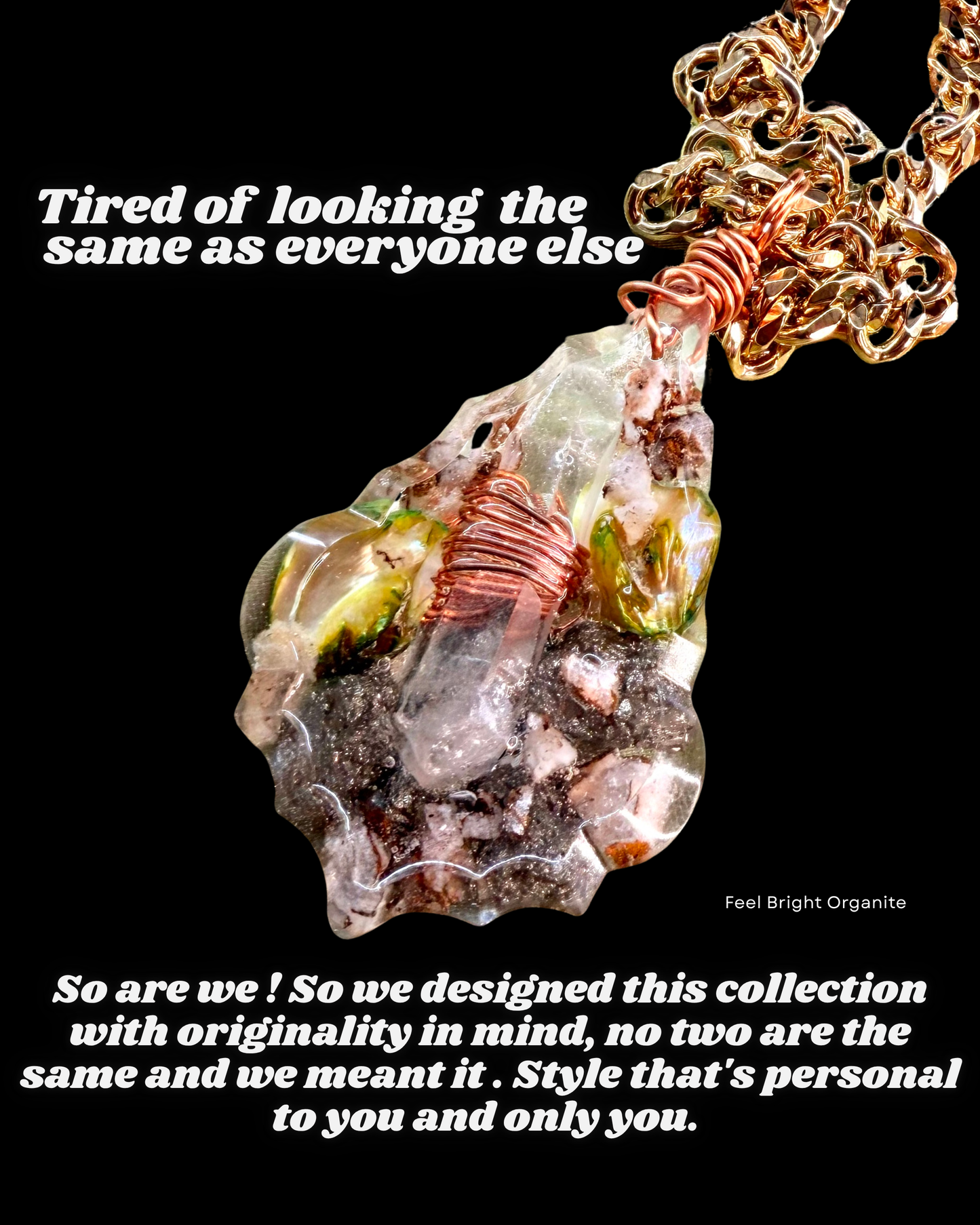 Feel Bright Orgonite Pendant – Custom Order