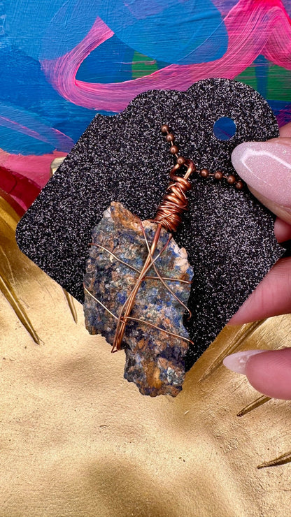 Azurite & Malachite Pendant - Feel BrightAzurite & Malachite Pendant