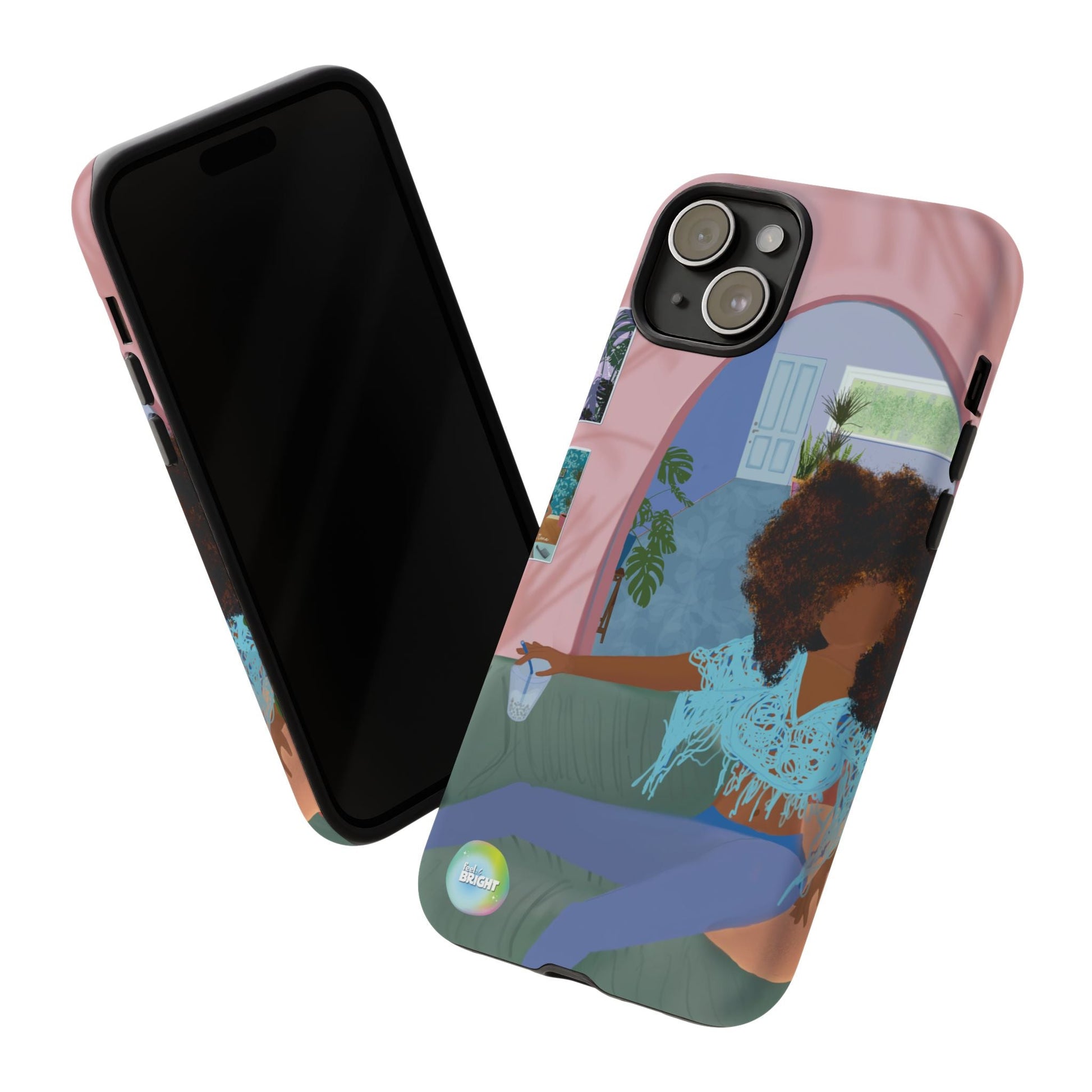 Bubble Tea Tough Cases: Artistic Phone Case for Self - Care and Empowerment - Feel BrightBubble Tea Tough Cases: Artistic Phone Case for Self - Care and EmpowermentPhone Case