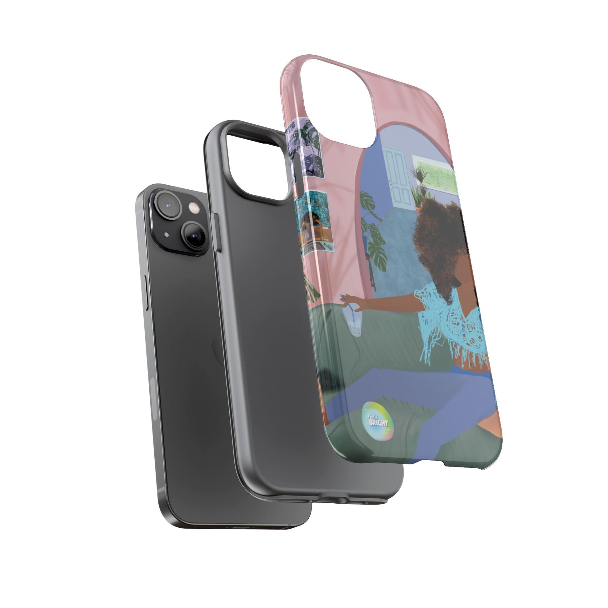 Bubble Tea Tough Cases: Artistic Phone Case for Self - Care and Empowerment - Feel BrightBubble Tea Tough Cases: Artistic Phone Case for Self - Care and EmpowermentPhone Case