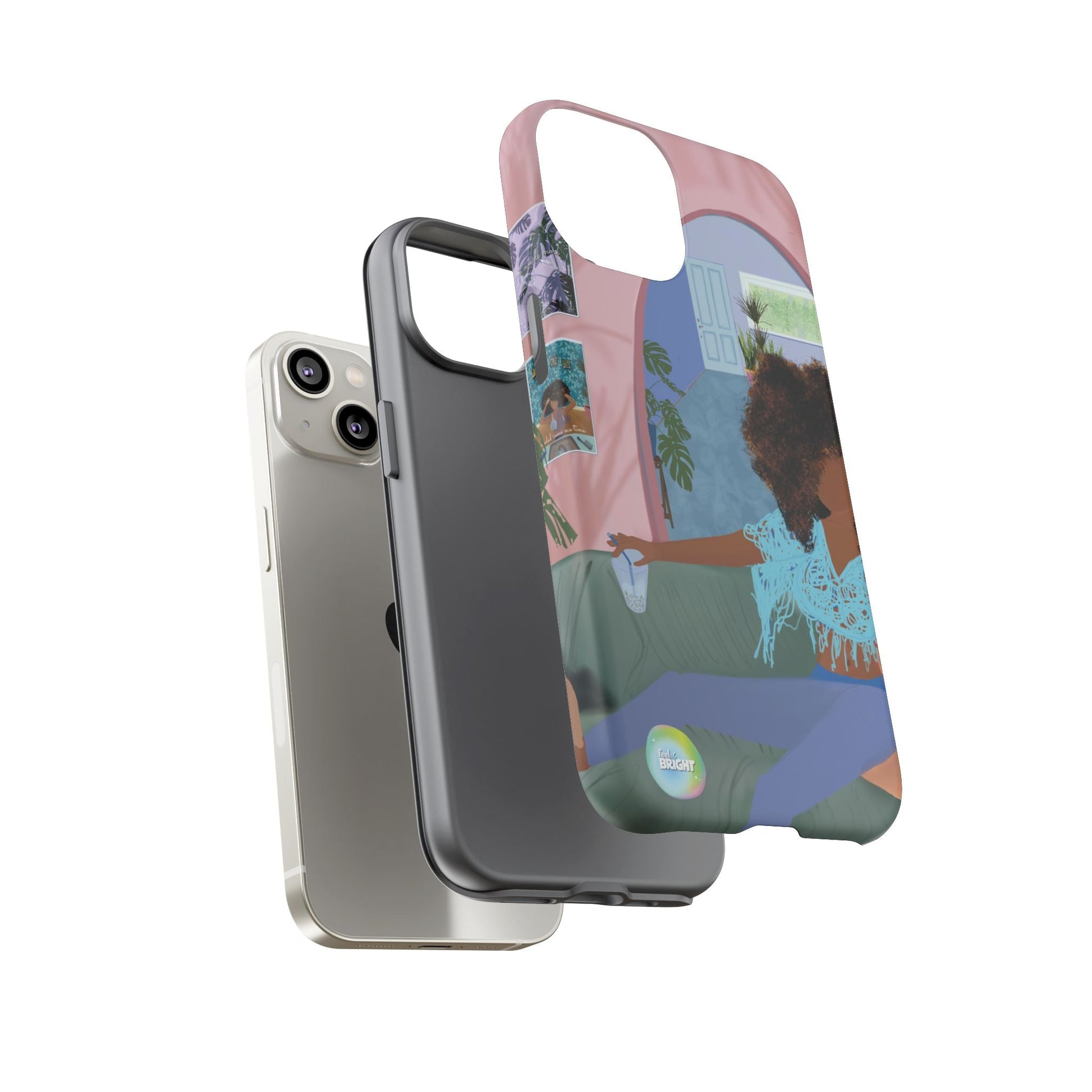 Bubble Tea Tough Cases: Artistic Phone Case for Self - Care and Empowerment - Feel BrightBubble Tea Tough Cases: Artistic Phone Case for Self - Care and EmpowermentPhone Case