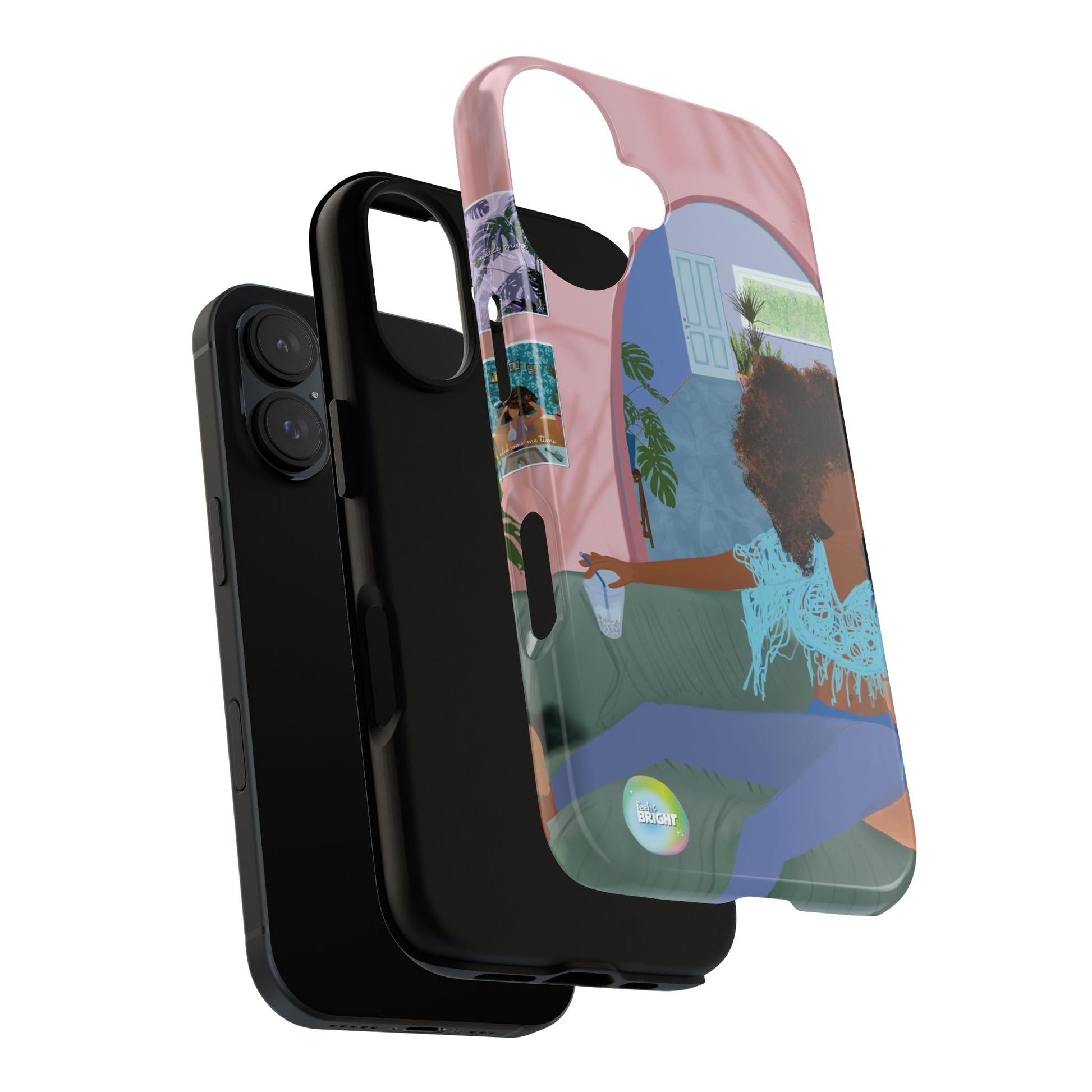 Bubble Tea Tough Cases: Artistic Phone Case for Self - Care and Empowerment - Feel BrightBubble Tea Tough Cases: Artistic Phone Case for Self - Care and EmpowermentPhone Case