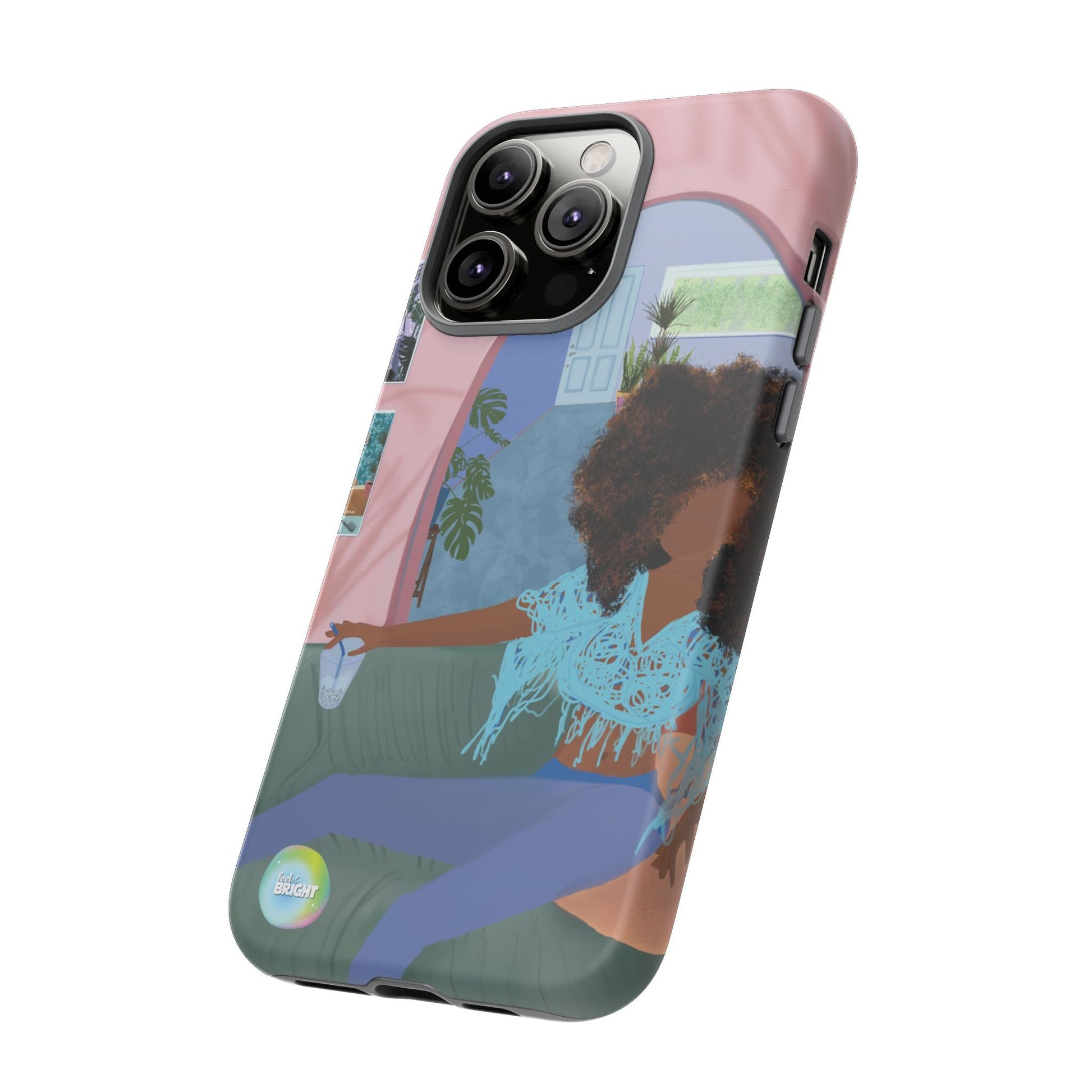Bubble Tea Tough Cases: Artistic Phone Case for Self - Care and Empowerment - Feel BrightBubble Tea Tough Cases: Artistic Phone Case for Self - Care and EmpowermentPhone Case