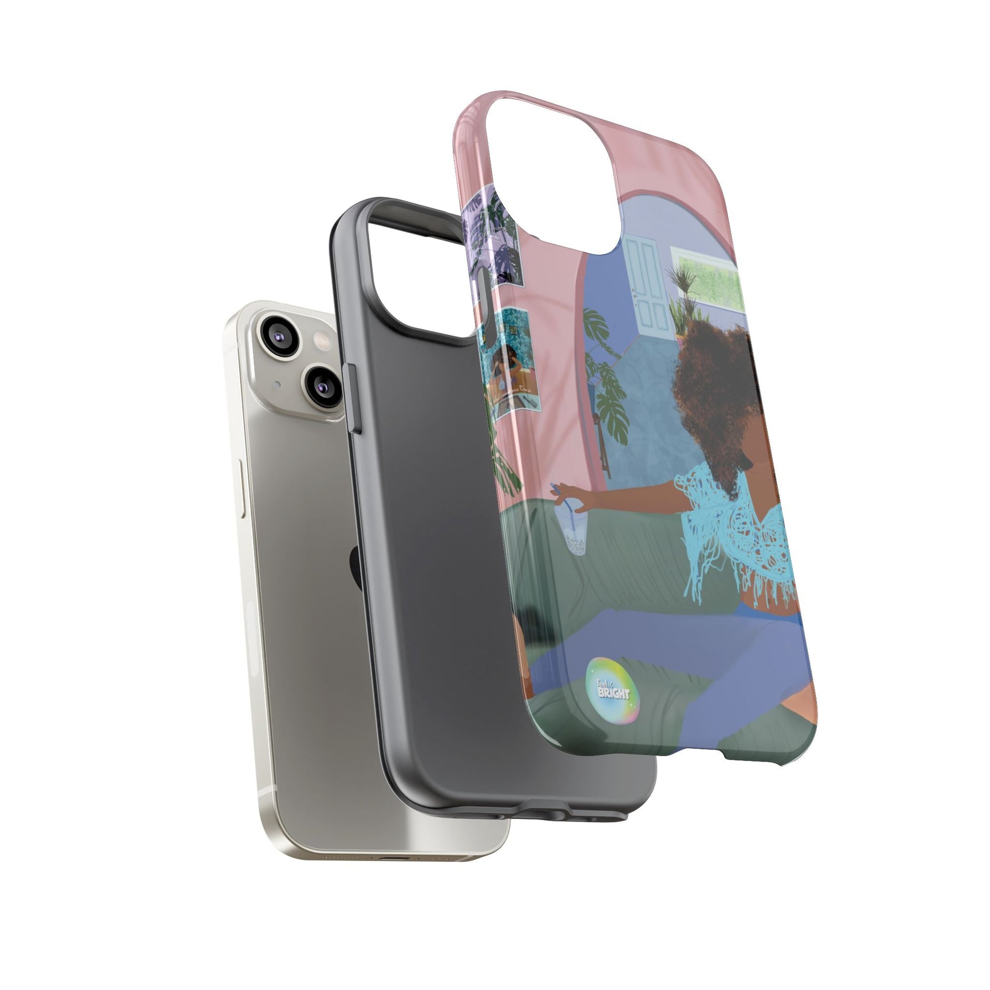 Bubble Tea Tough Cases: Artistic Phone Case for Self - Care and Empowerment - Feel BrightBubble Tea Tough Cases: Artistic Phone Case for Self - Care and EmpowermentPhone Case
