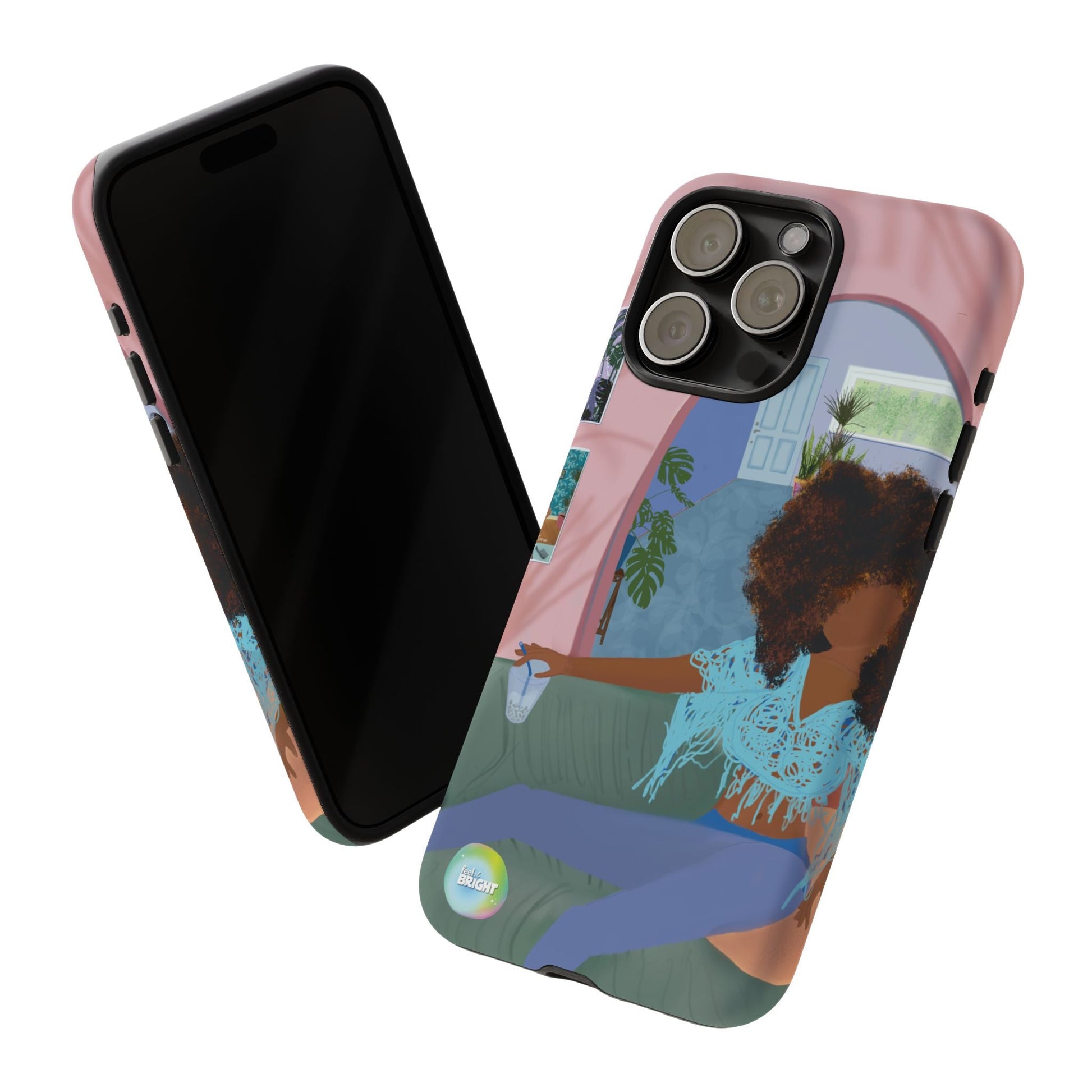 Bubble Tea Tough Cases: Artistic Phone Case for Self - Care and Empowerment - Feel BrightBubble Tea Tough Cases: Artistic Phone Case for Self - Care and EmpowermentPhone Case