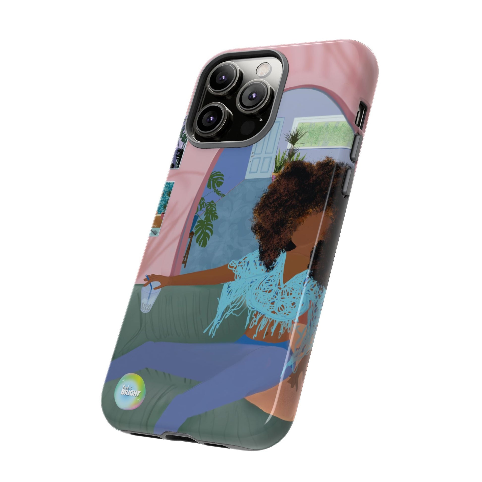 Bubble Tea Tough Cases: Artistic Phone Case for Self - Care and Empowerment - Feel BrightBubble Tea Tough Cases: Artistic Phone Case for Self - Care and EmpowermentPhone Case
