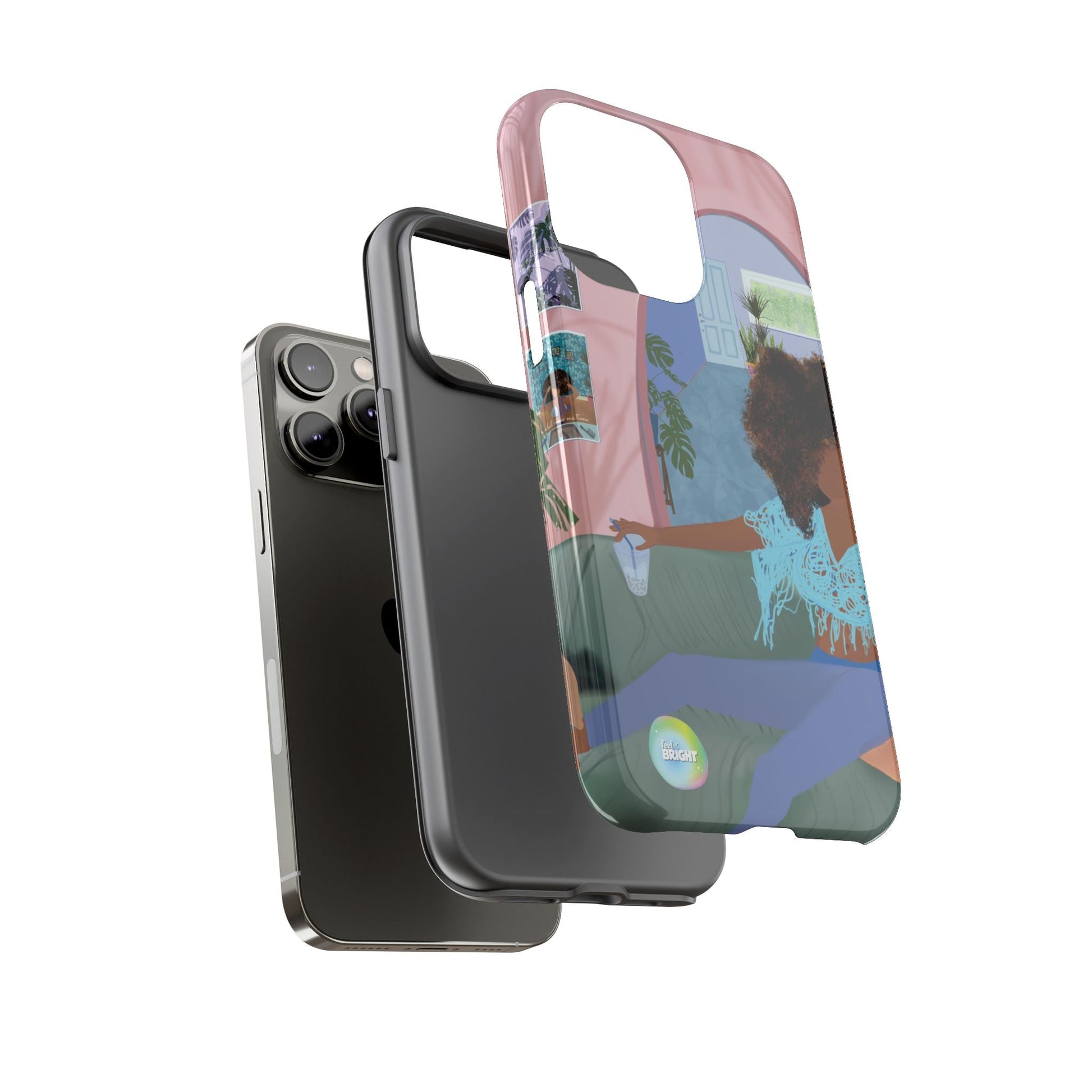 Bubble Tea Tough Cases: Artistic Phone Case for Self - Care and Empowerment - Feel BrightBubble Tea Tough Cases: Artistic Phone Case for Self - Care and EmpowermentPhone Case