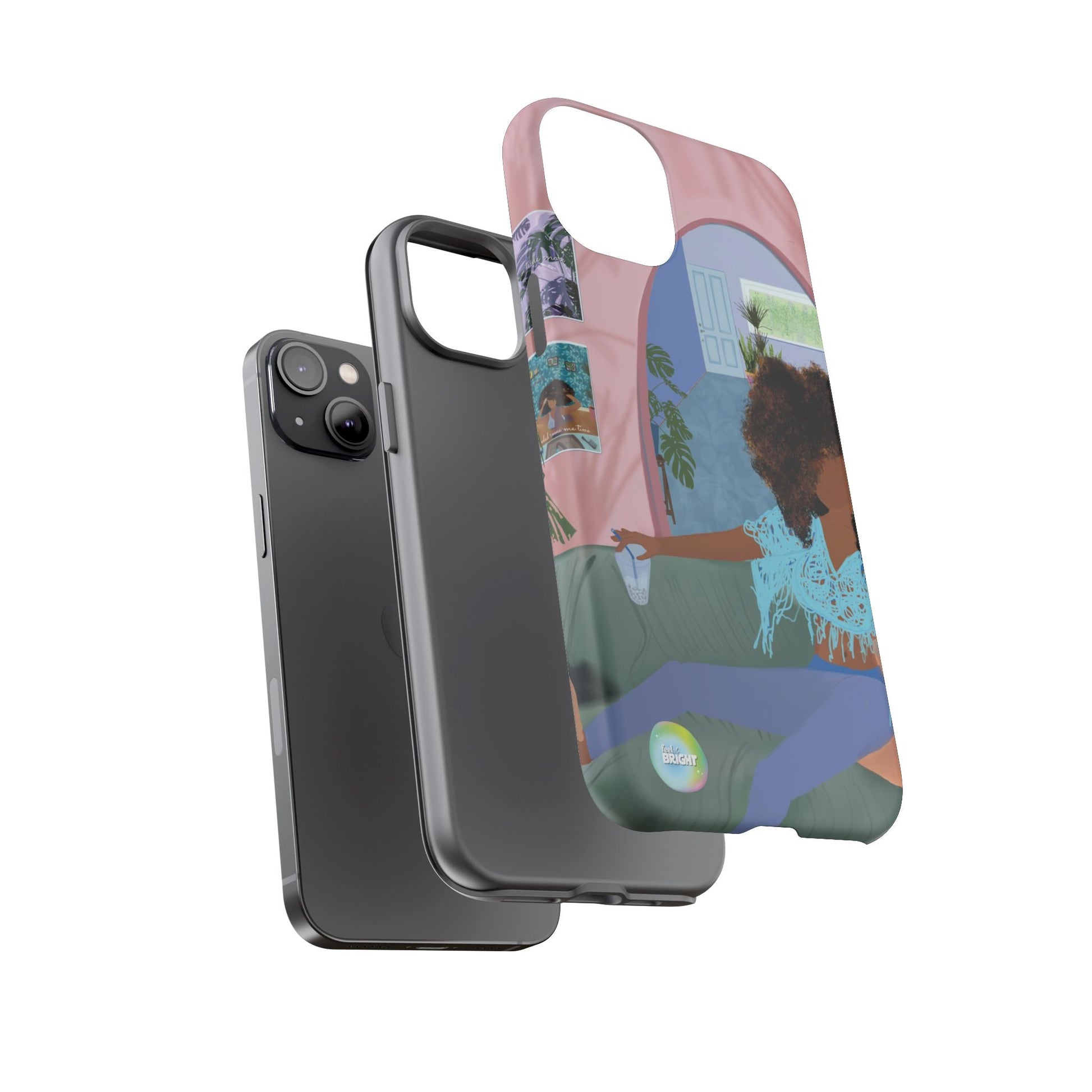 Bubble Tea Tough Cases: Artistic Phone Case for Self - Care and Empowerment - Feel BrightBubble Tea Tough Cases: Artistic Phone Case for Self - Care and EmpowermentPhone Case
