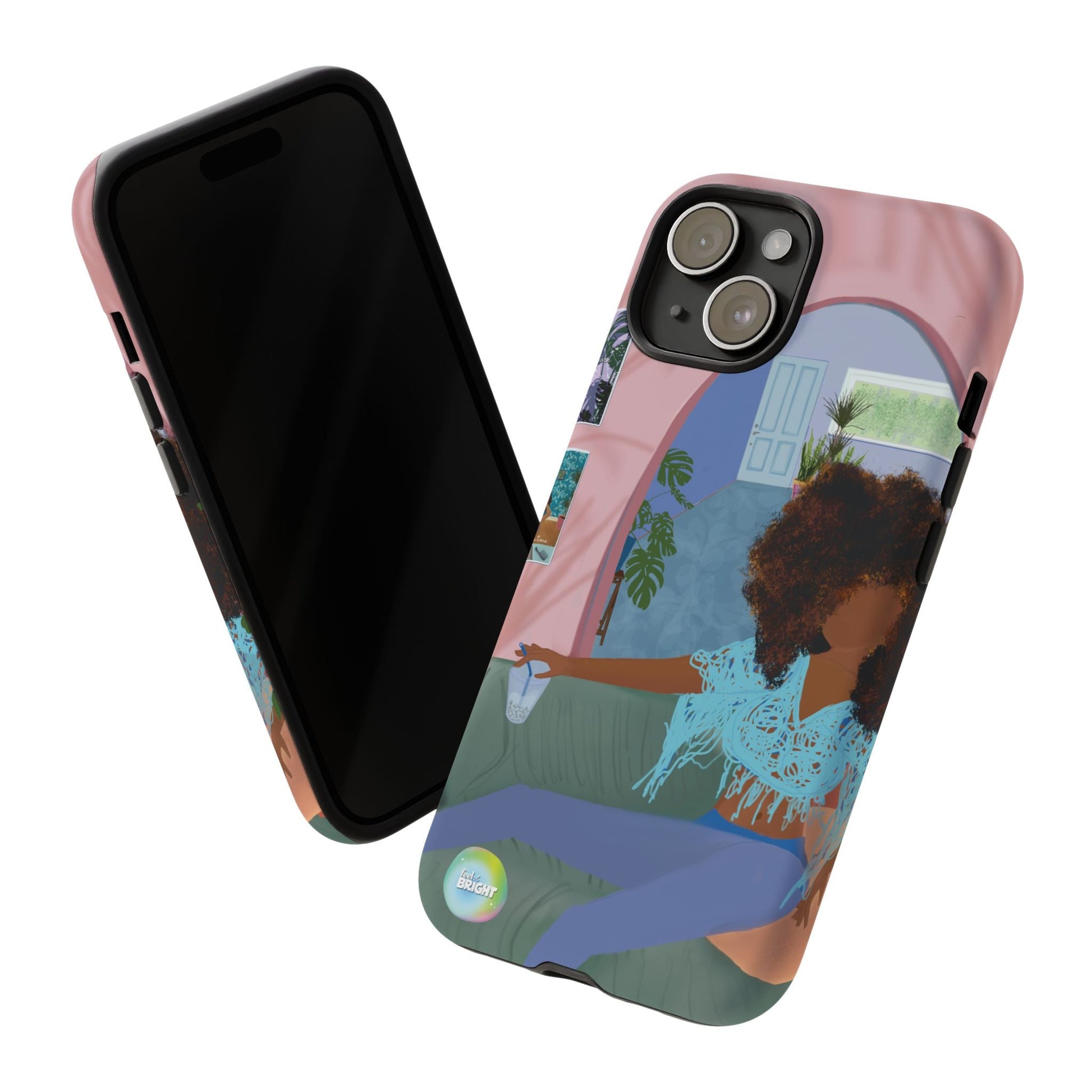 Bubble Tea Tough Cases: Artistic Phone Case for Self - Care and Empowerment - Feel BrightBubble Tea Tough Cases: Artistic Phone Case for Self - Care and EmpowermentPhone Case