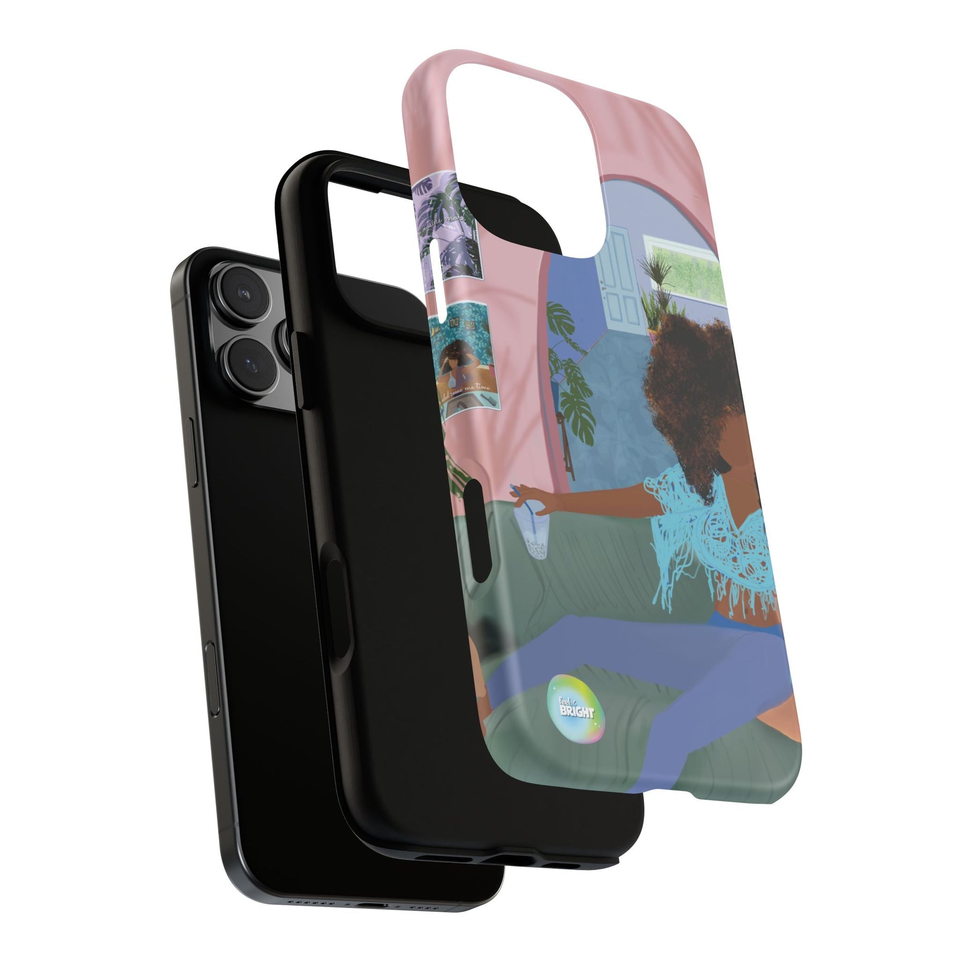 Bubble Tea Tough Cases: Artistic Phone Case for Self - Care and Empowerment - Feel BrightBubble Tea Tough Cases: Artistic Phone Case for Self - Care and EmpowermentPhone Case
