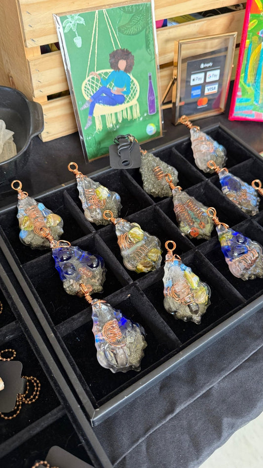 Feel Bright Generator Orgonite Pendant - Feel BrightFeel Bright Generator Orgonite Pendant