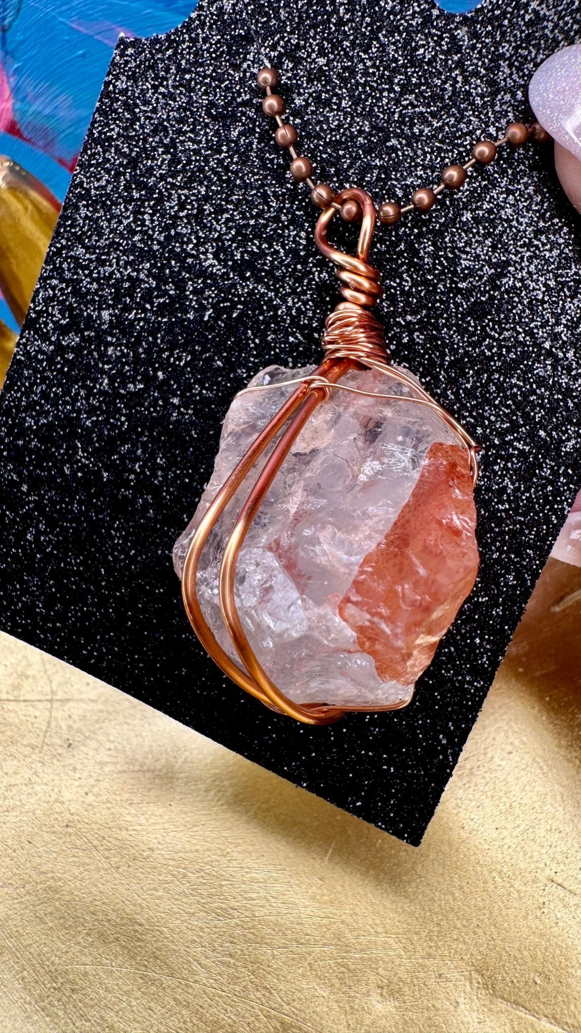 Fire Quartz Pendant - Feel BrightFire Quartz Pendant