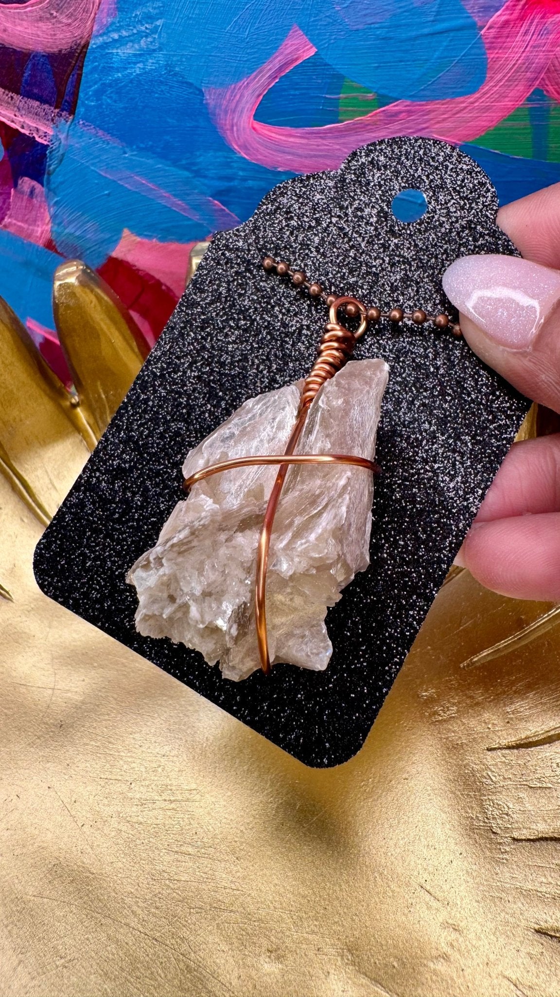 Muscovite Mica Pendant - Feel BrightMuscovite Mica Pendant