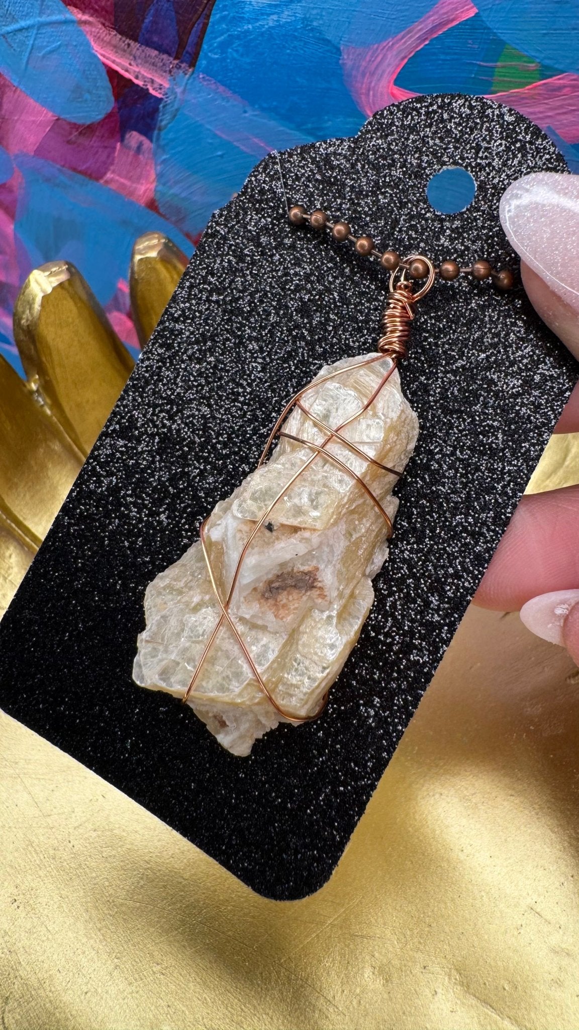 Muscovite Mica Pendant - Feel BrightMuscovite Mica Pendant