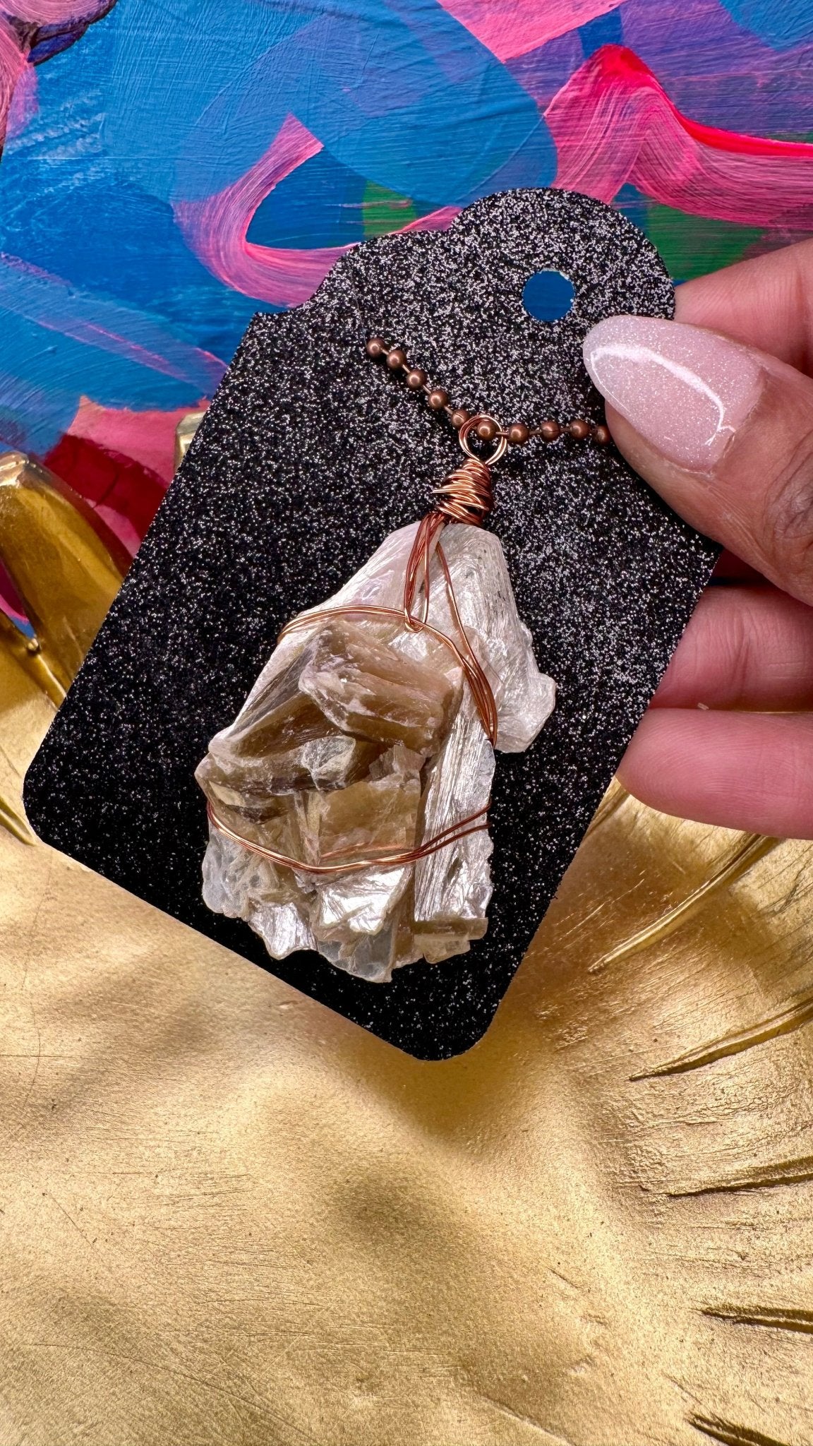 Muscovite Mica Pendant - Feel BrightMuscovite Mica Pendant