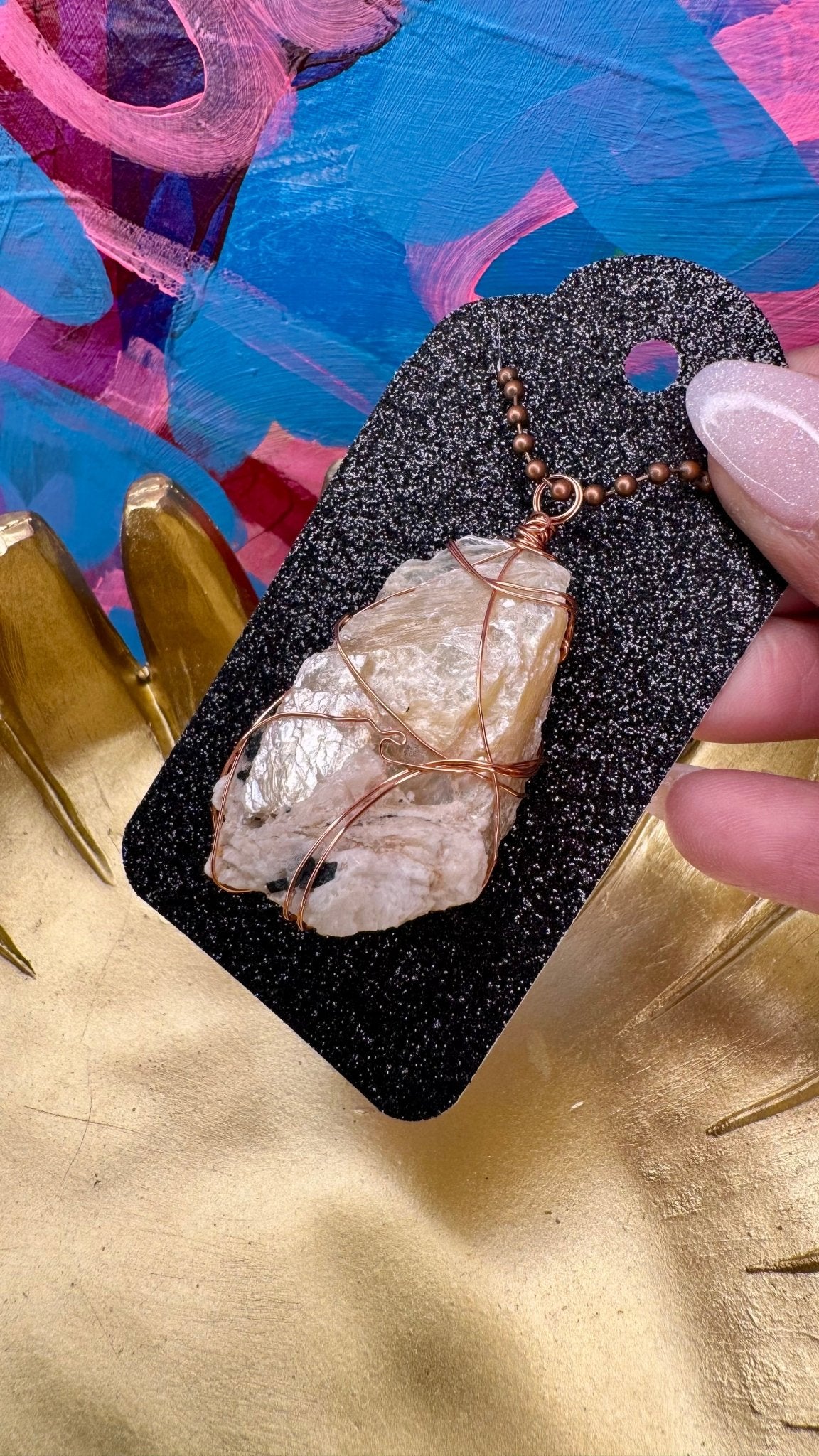 Muscovite Mica Pendant - Feel BrightMuscovite Mica Pendant