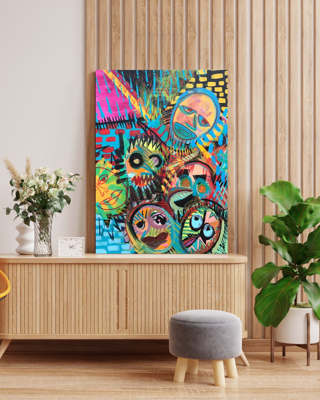 2222 Fine Art Original Canvas - Feel Bright