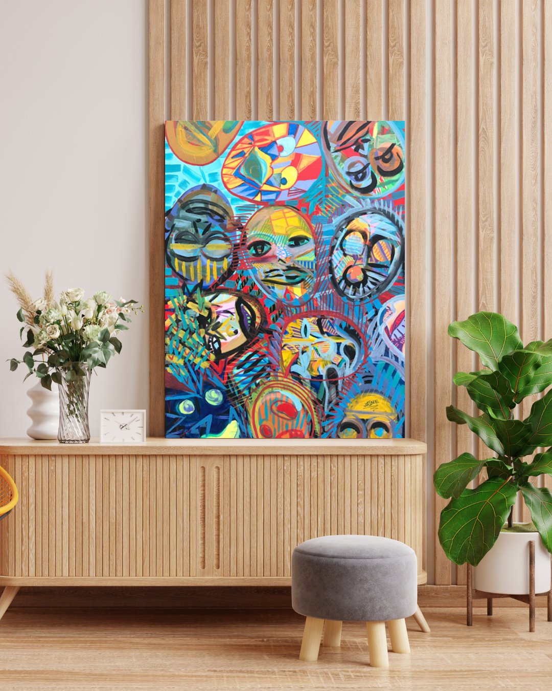 2255 Fine Art Original Canvas - Feel Bright